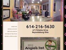Tablet Screenshot of pawcassopetstudio.com